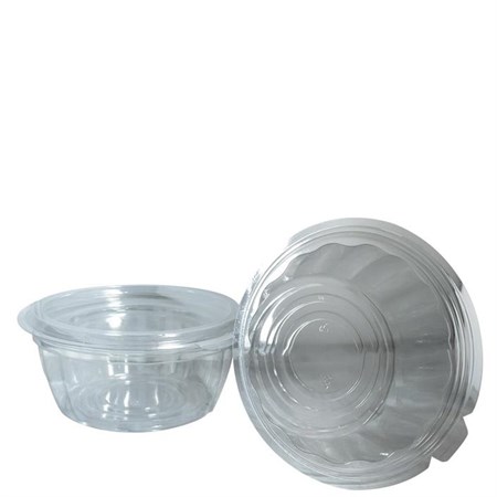 Salladsskål Rund + Lock 1L 4x50st