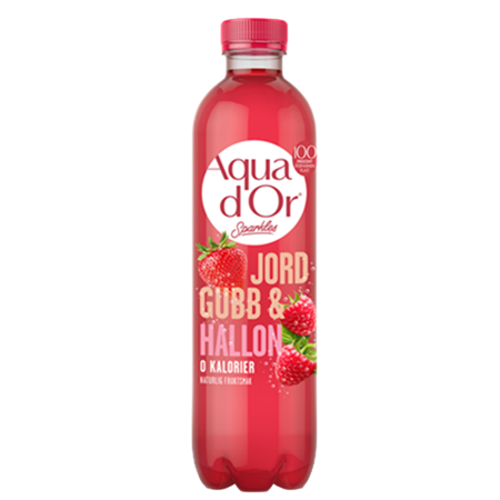 Aquador 12 x 50cl jordgubb&hallon
