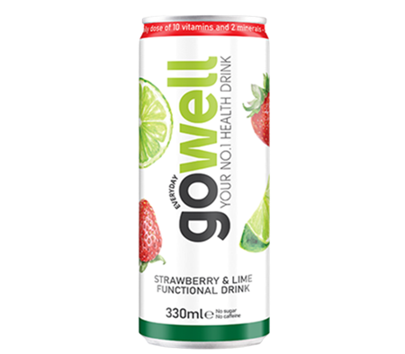 Gowell 24 x 33cl Strawberry & Lime