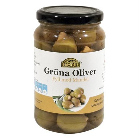 Oliver Gröna med mandel 12x370ml