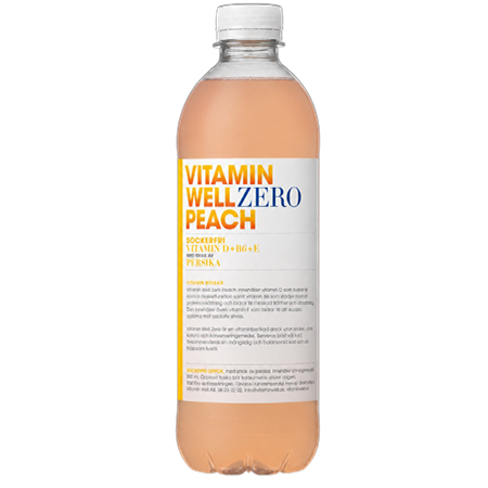 Vitamin Well Peach Zero 12x50cl